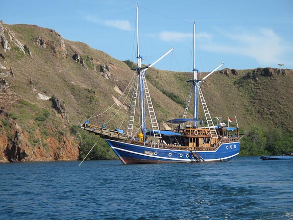 The Felicia at Rinca Island