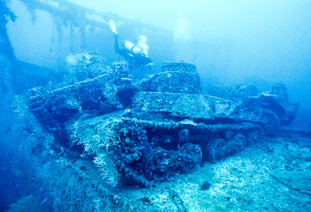 Tanks on Deck - San Francisco Maru
